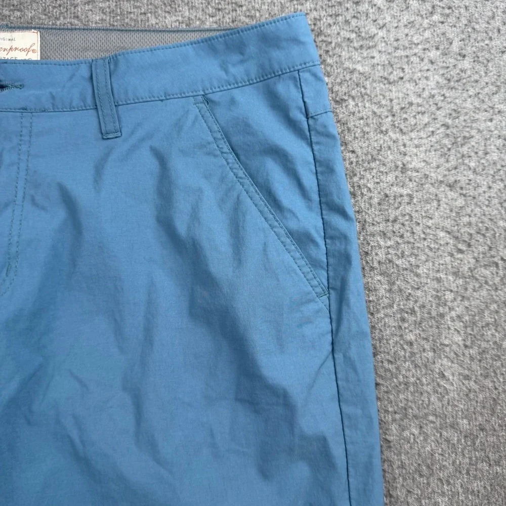Weatherproof Vintage Shorts Mens 36 Blue Regular Fit Nylon Spandex Cargo 1361276